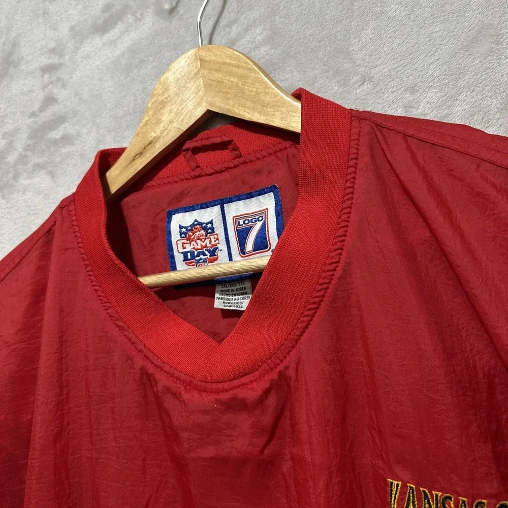 Vintage Kansas City Chiefs‎ Logo 7 Game Day Sz 2XL Red Pullover Embroidered Logo